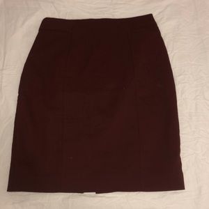 Reddish/maroon pencil skirt